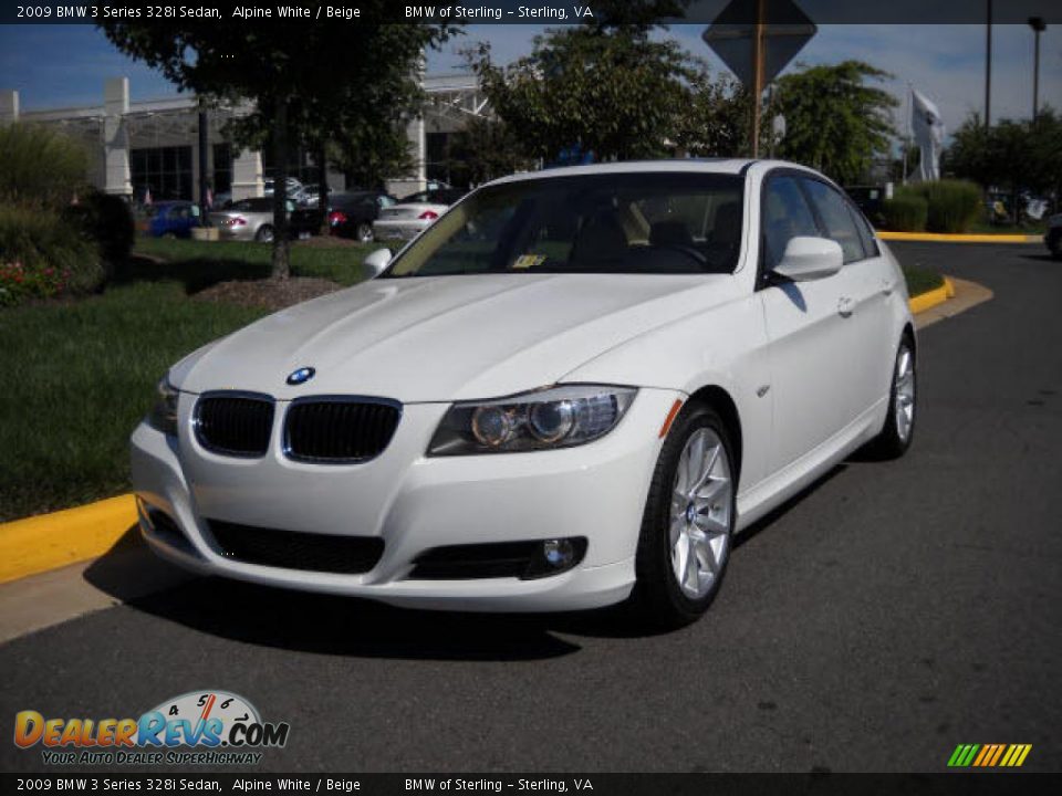 2009 BMW 3 Series 328i Sedan Alpine White / Beige Photo #1