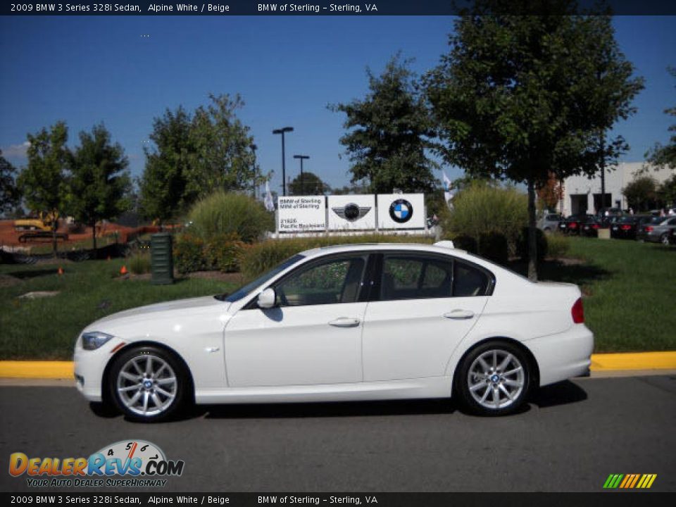 2009 BMW 3 Series 328i Sedan Alpine White / Beige Photo #2