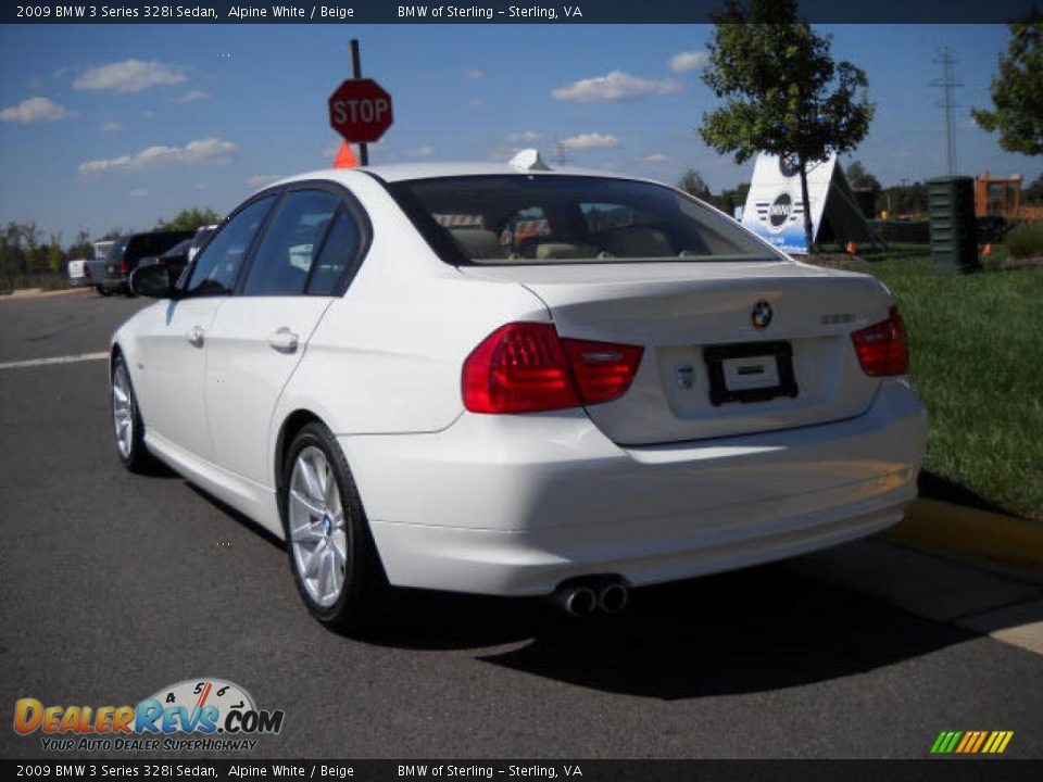 2009 BMW 3 Series 328i Sedan Alpine White / Beige Photo #3