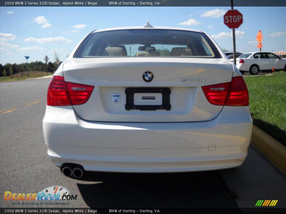 2009 BMW 3 Series 328i Sedan Alpine White / Beige Photo #4