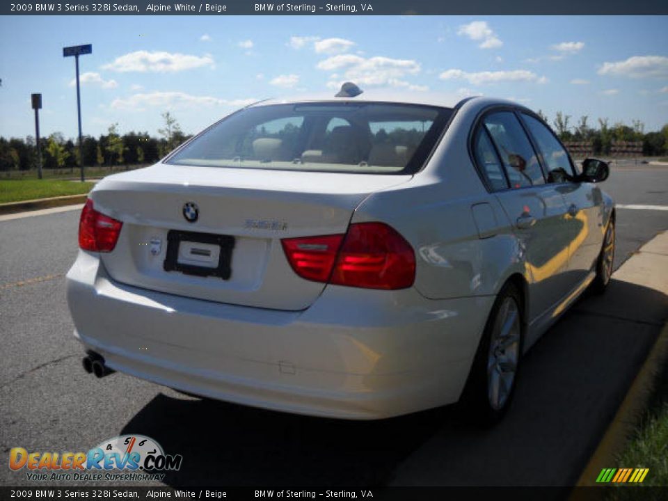 2009 BMW 3 Series 328i Sedan Alpine White / Beige Photo #5