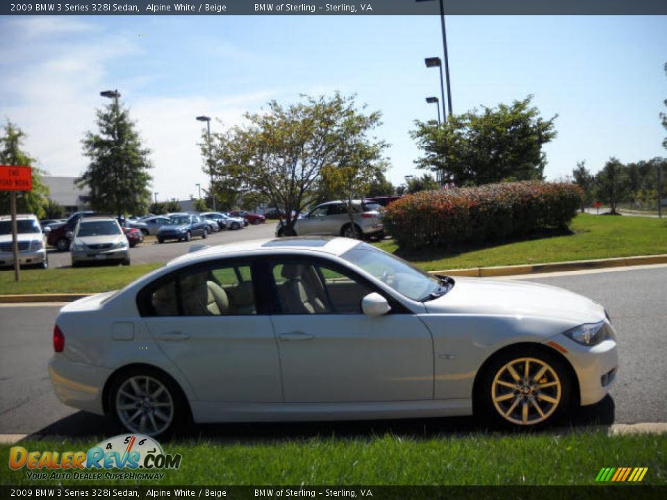 2009 BMW 3 Series 328i Sedan Alpine White / Beige Photo #6