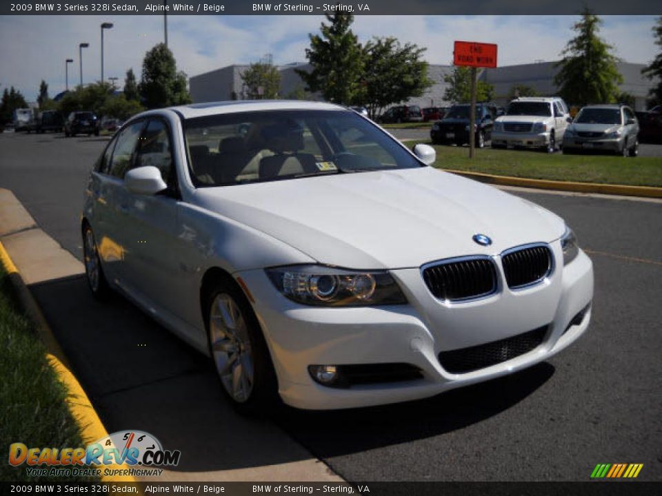 2009 BMW 3 Series 328i Sedan Alpine White / Beige Photo #7