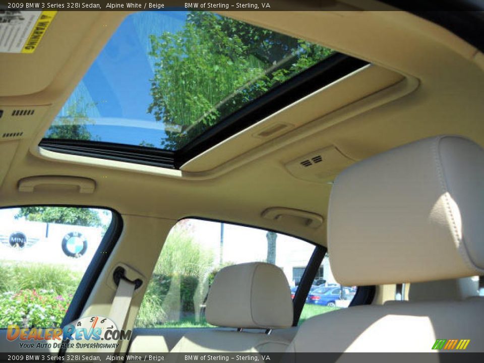 2009 BMW 3 Series 328i Sedan Alpine White / Beige Photo #13