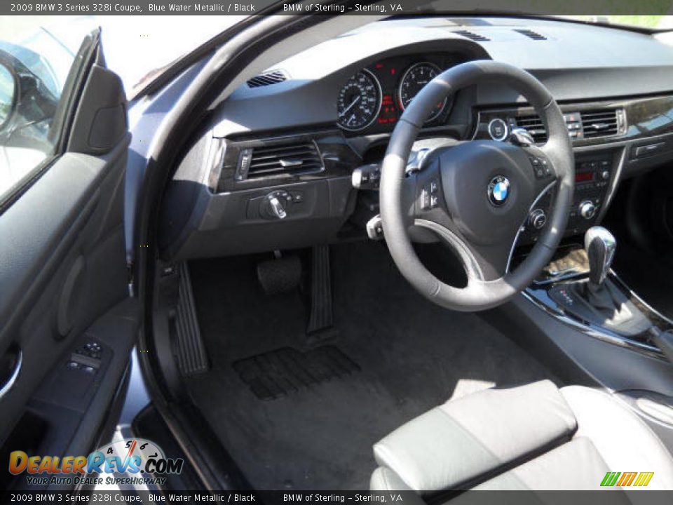 2009 BMW 3 Series 328i Coupe Blue Water Metallic / Black Photo #9