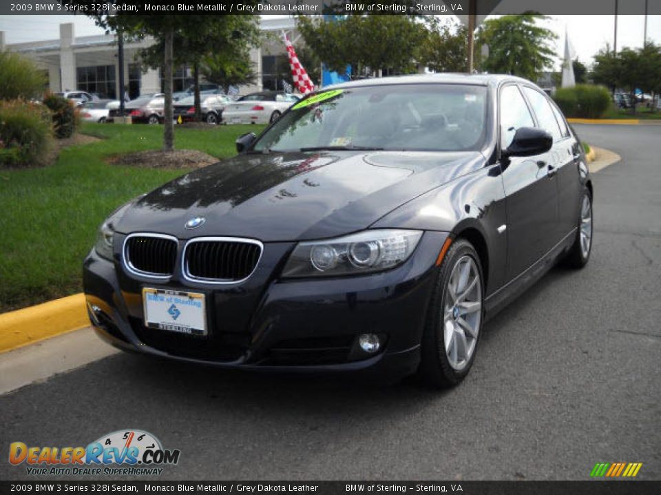 2009 BMW 3 Series 328i Sedan Monaco Blue Metallic / Grey Dakota Leather Photo #1