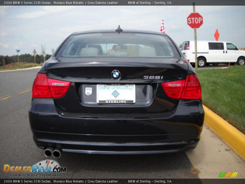 2009 BMW 3 Series 328i Sedan Monaco Blue Metallic / Grey Dakota Leather Photo #4