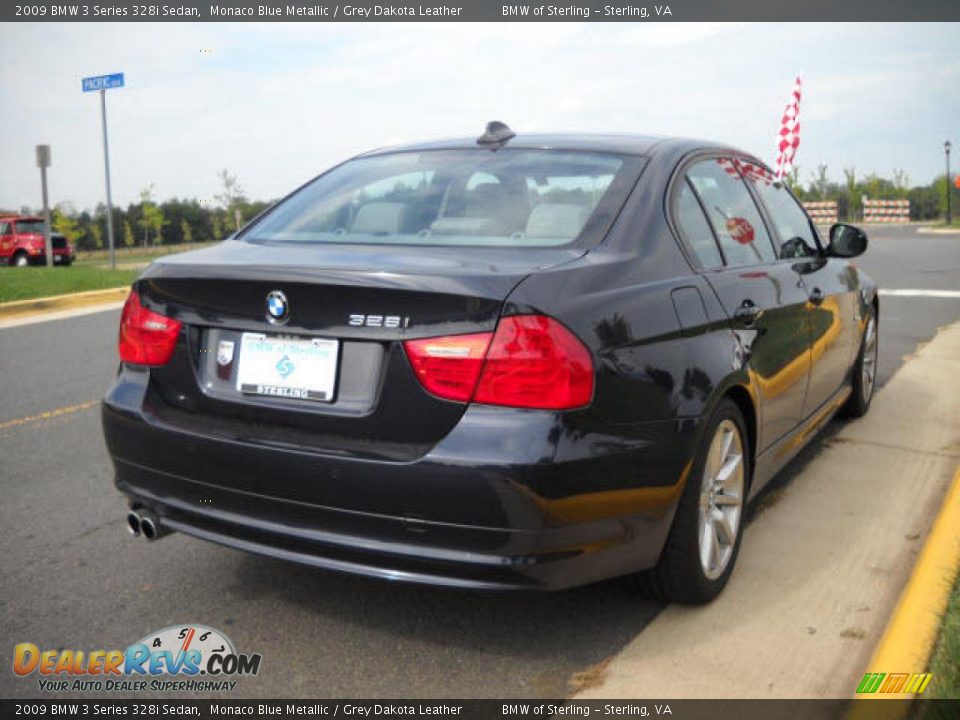 2009 BMW 3 Series 328i Sedan Monaco Blue Metallic / Grey Dakota Leather Photo #5