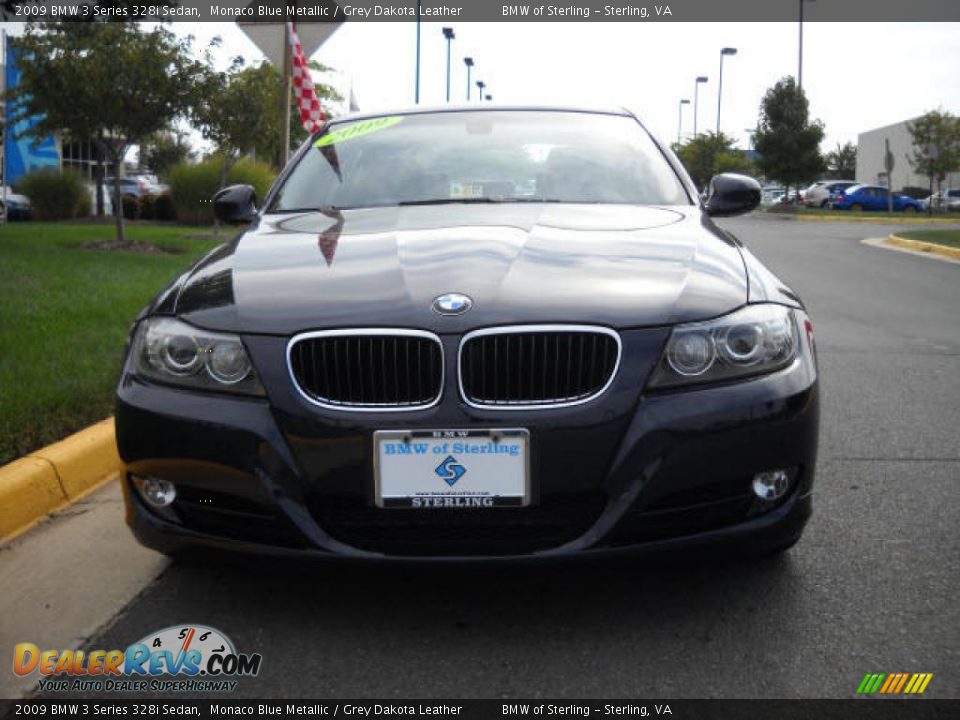 2009 BMW 3 Series 328i Sedan Monaco Blue Metallic / Grey Dakota Leather Photo #8