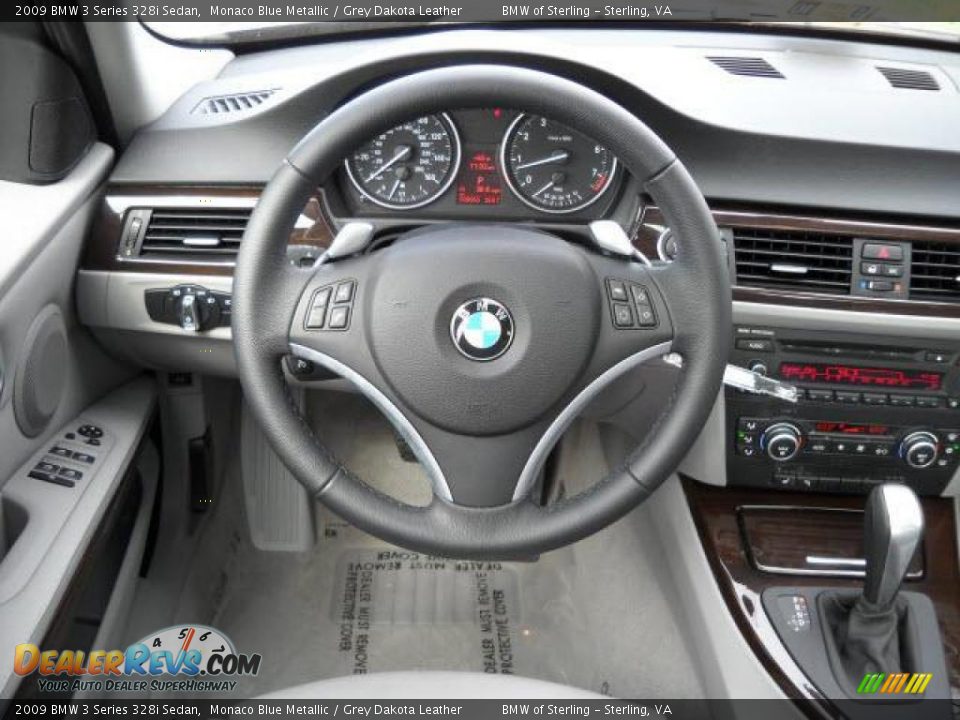 2009 BMW 3 Series 328i Sedan Monaco Blue Metallic / Grey Dakota Leather Photo #10