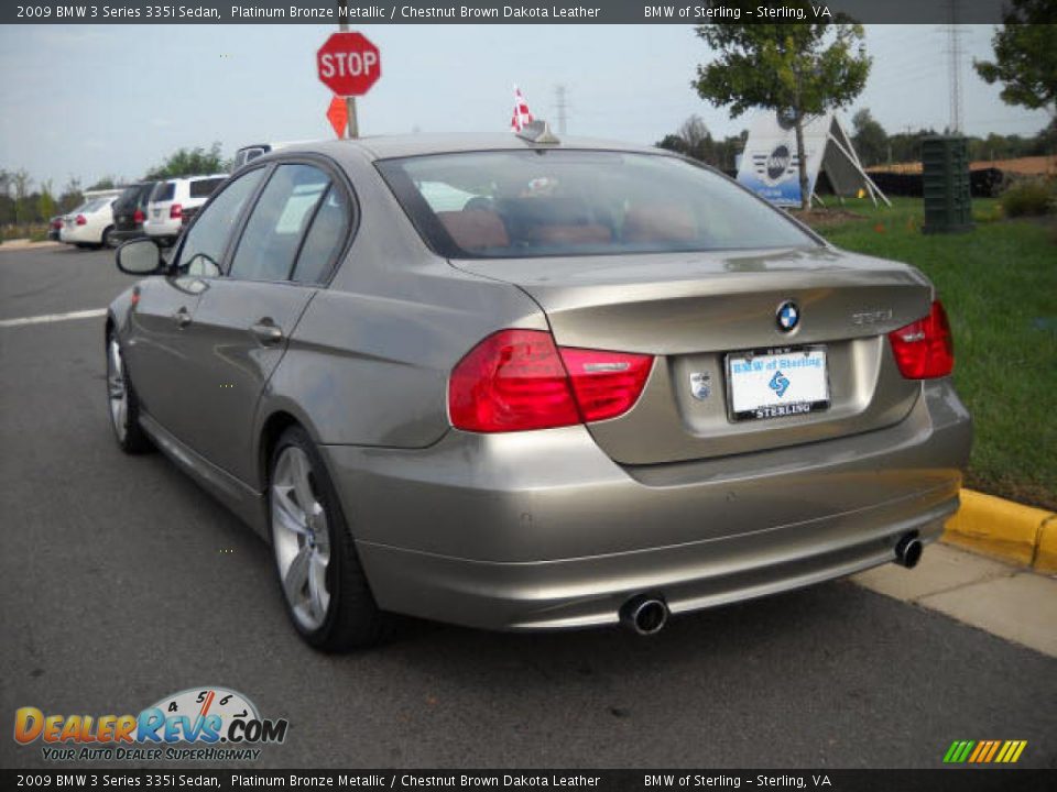 2009 BMW 3 Series 335i Sedan Platinum Bronze Metallic / Chestnut Brown Dakota Leather Photo #3