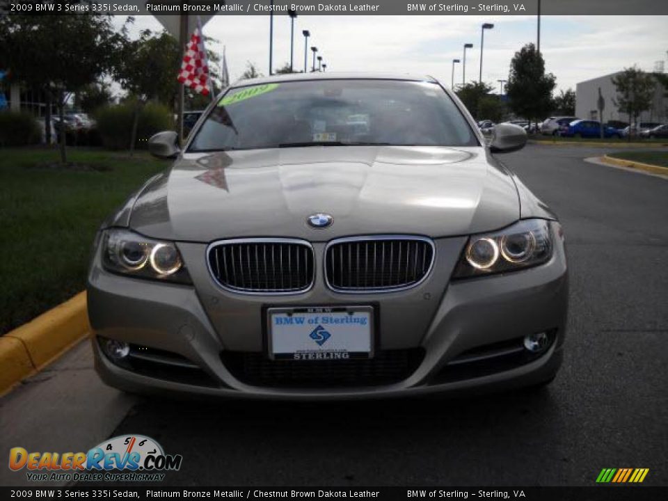 2009 BMW 3 Series 335i Sedan Platinum Bronze Metallic / Chestnut Brown Dakota Leather Photo #8