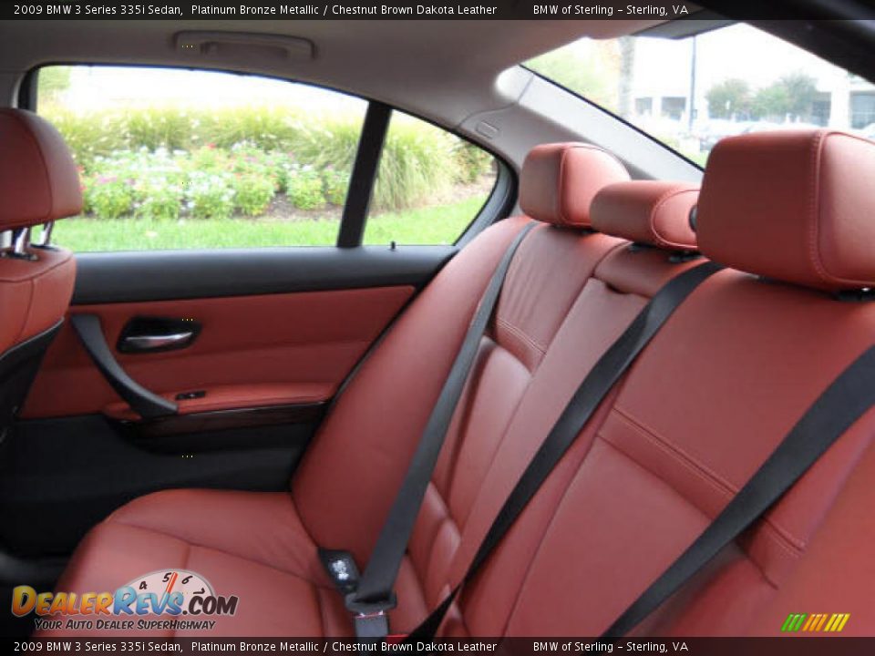 2009 BMW 3 Series 335i Sedan Platinum Bronze Metallic / Chestnut Brown Dakota Leather Photo #12