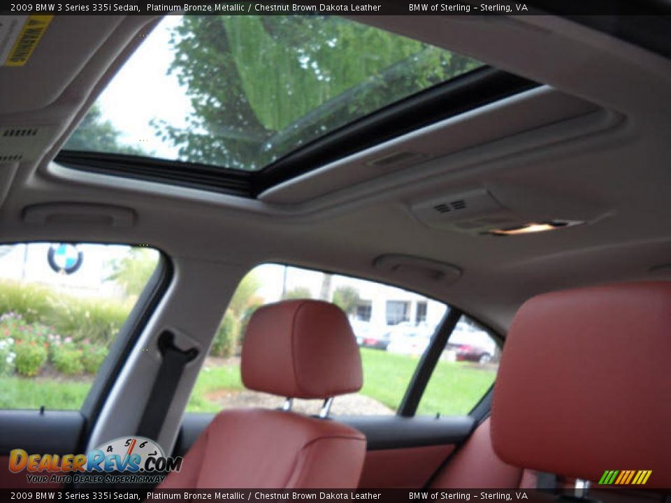 2009 BMW 3 Series 335i Sedan Platinum Bronze Metallic / Chestnut Brown Dakota Leather Photo #13
