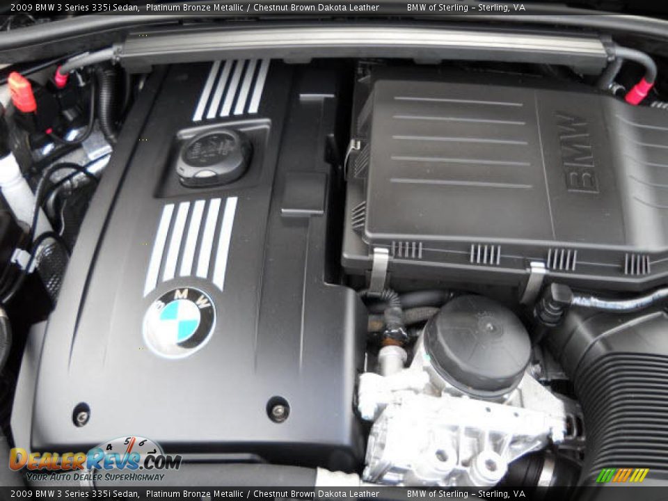 2009 BMW 3 Series 335i Sedan Platinum Bronze Metallic / Chestnut Brown Dakota Leather Photo #14