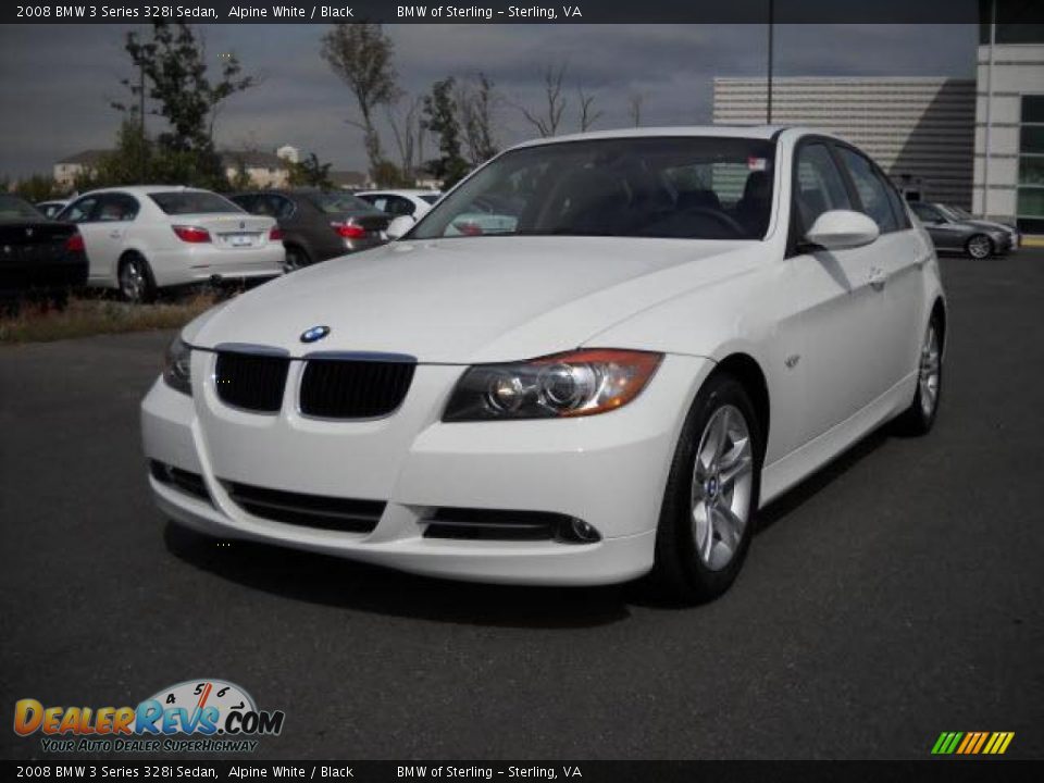 2008 BMW 3 Series 328i Sedan Alpine White / Black Photo #1