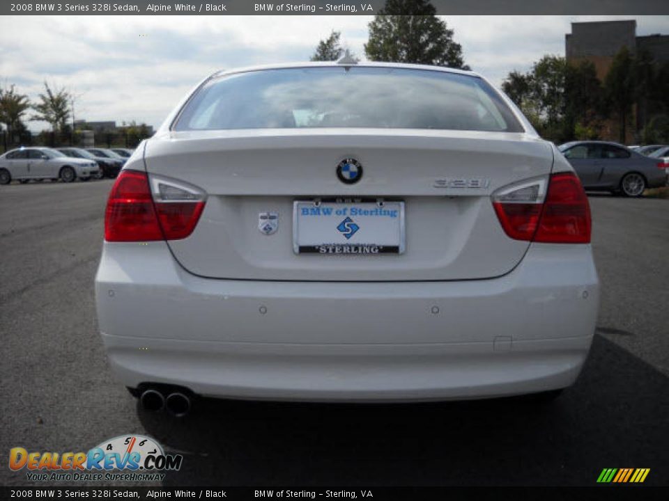 2008 BMW 3 Series 328i Sedan Alpine White / Black Photo #4