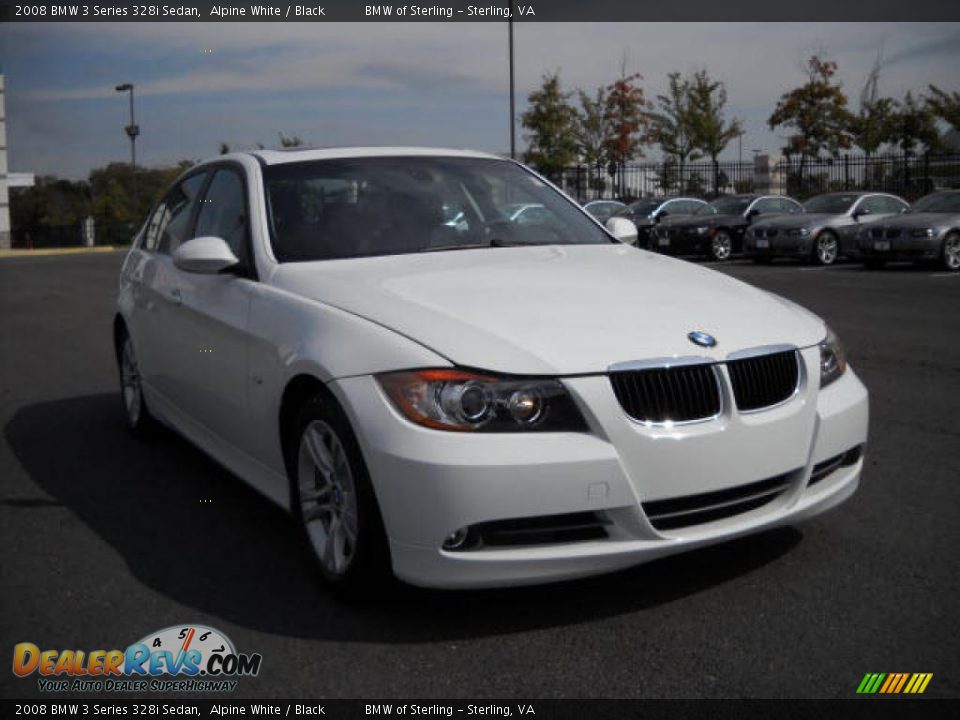 2008 BMW 3 Series 328i Sedan Alpine White / Black Photo #7