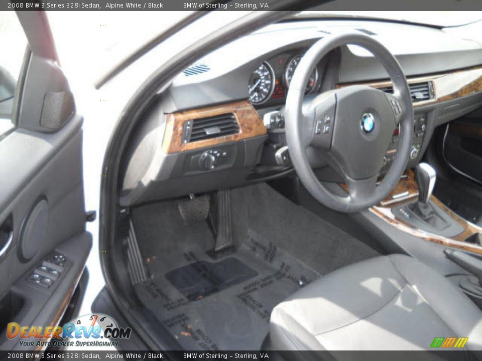 2008 BMW 3 Series 328i Sedan Alpine White / Black Photo #9