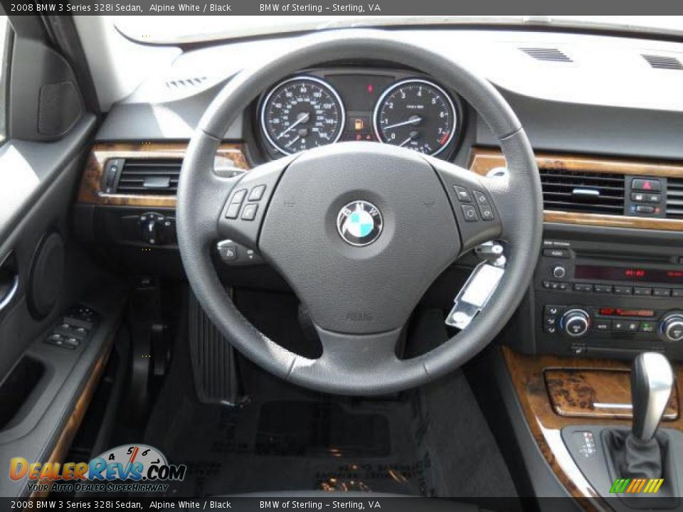 2008 BMW 3 Series 328i Sedan Alpine White / Black Photo #10