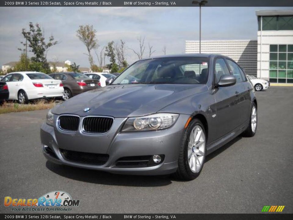 2009 BMW 3 Series 328i Sedan Space Grey Metallic / Black Photo #1