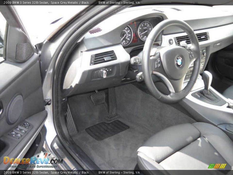 2009 BMW 3 Series 328i Sedan Space Grey Metallic / Black Photo #9