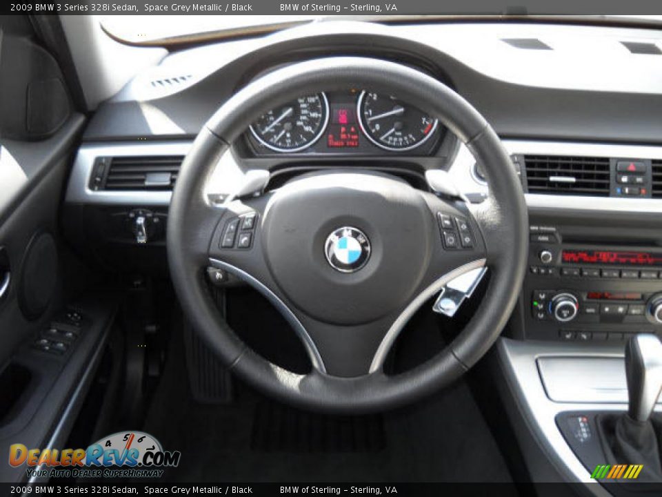2009 BMW 3 Series 328i Sedan Space Grey Metallic / Black Photo #10