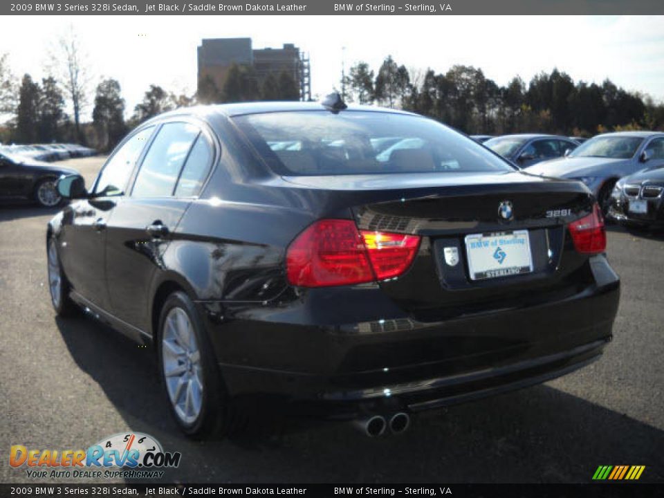 2009 BMW 3 Series 328i Sedan Jet Black / Saddle Brown Dakota Leather Photo #3