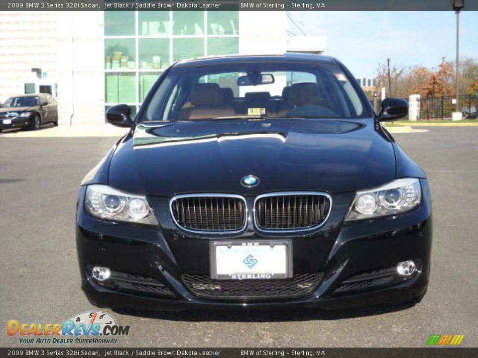 2009 BMW 3 Series 328i Sedan Jet Black / Saddle Brown Dakota Leather Photo #8