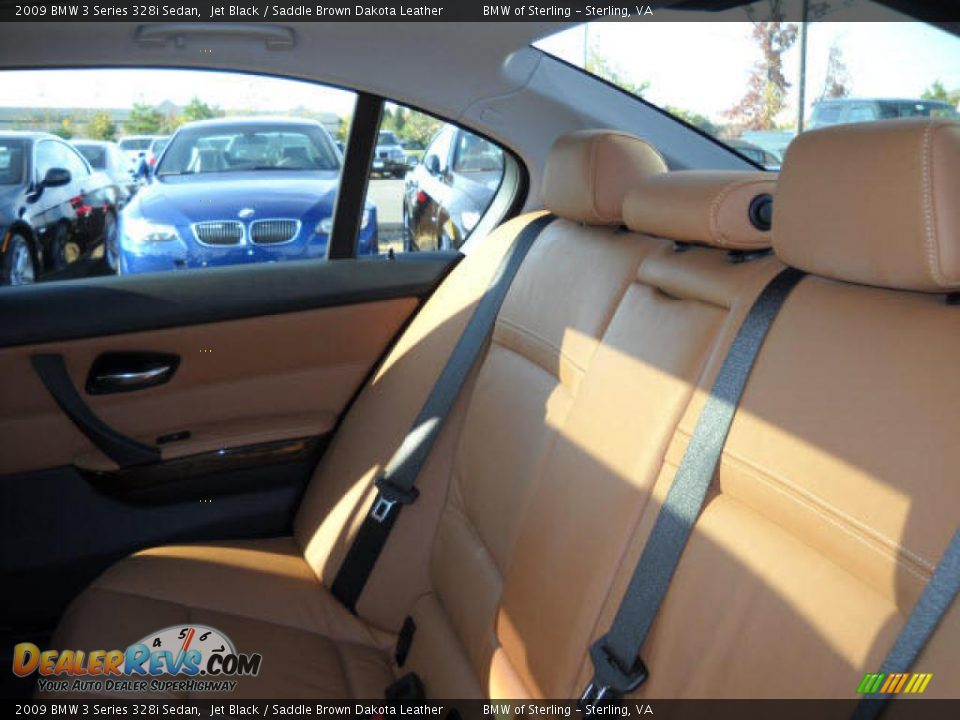 2009 BMW 3 Series 328i Sedan Jet Black / Saddle Brown Dakota Leather Photo #12