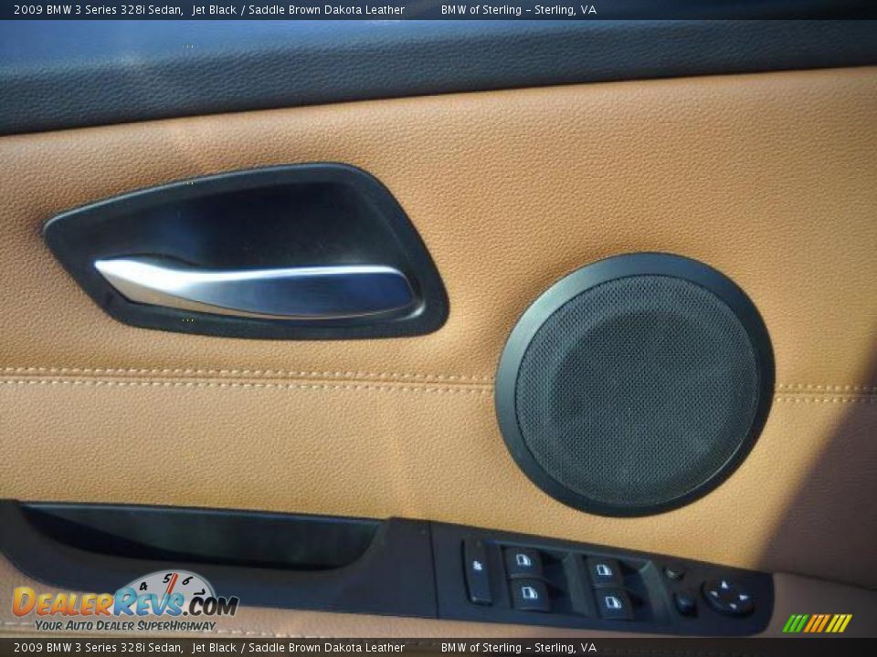 2009 BMW 3 Series 328i Sedan Jet Black / Saddle Brown Dakota Leather Photo #15