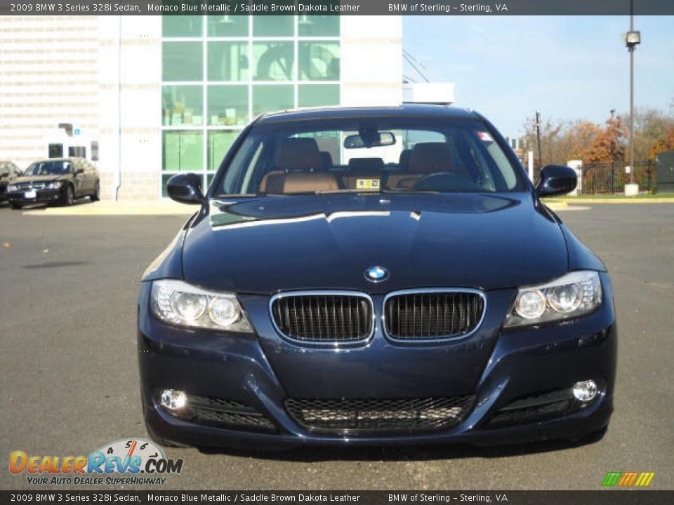 2009 BMW 3 Series 328i Sedan Monaco Blue Metallic / Saddle Brown Dakota Leather Photo #8