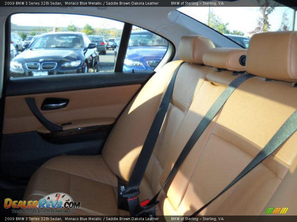 2009 BMW 3 Series 328i Sedan Monaco Blue Metallic / Saddle Brown Dakota Leather Photo #12