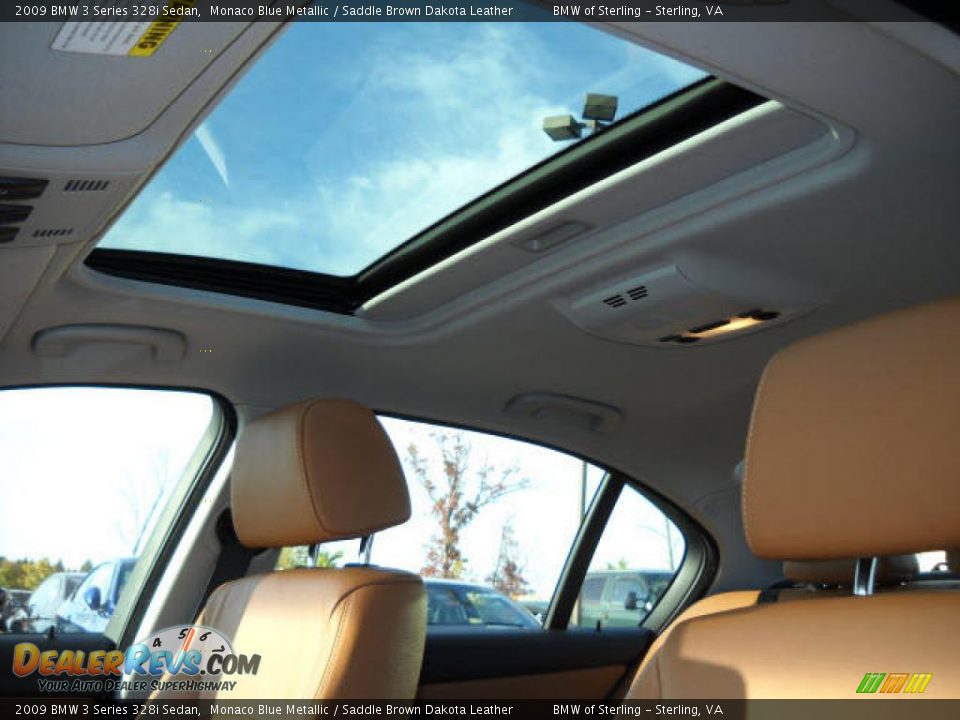 2009 BMW 3 Series 328i Sedan Monaco Blue Metallic / Saddle Brown Dakota Leather Photo #13