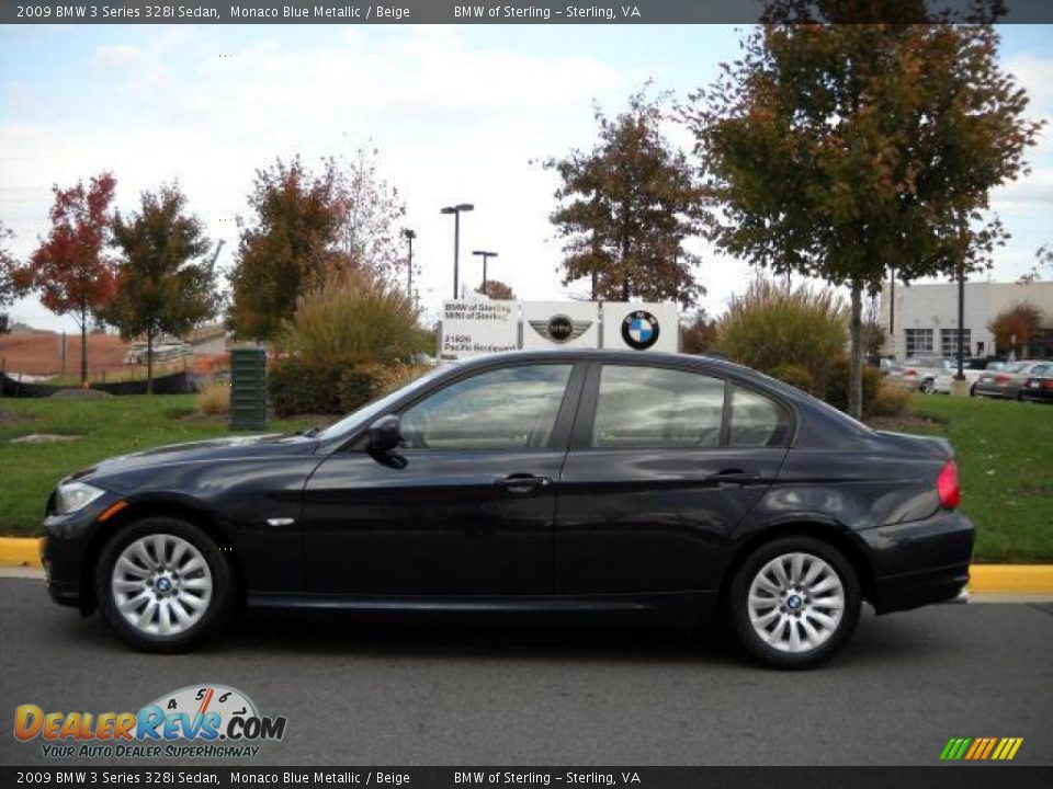 2009 BMW 3 Series 328i Sedan Monaco Blue Metallic / Beige Photo #2