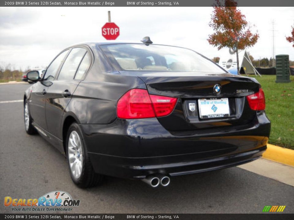 2009 BMW 3 Series 328i Sedan Monaco Blue Metallic / Beige Photo #3