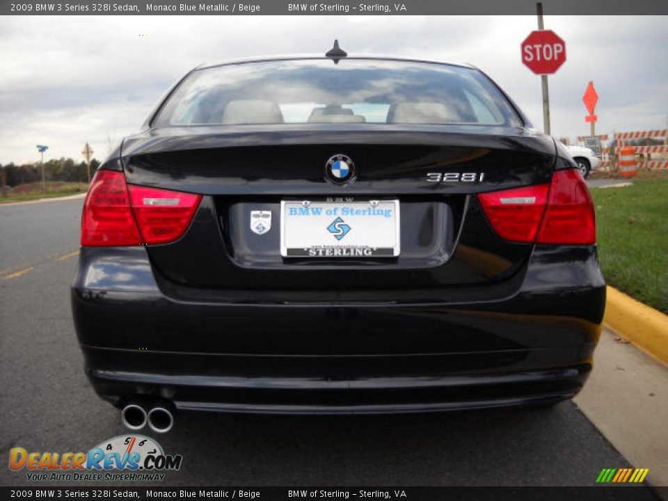 2009 BMW 3 Series 328i Sedan Monaco Blue Metallic / Beige Photo #4