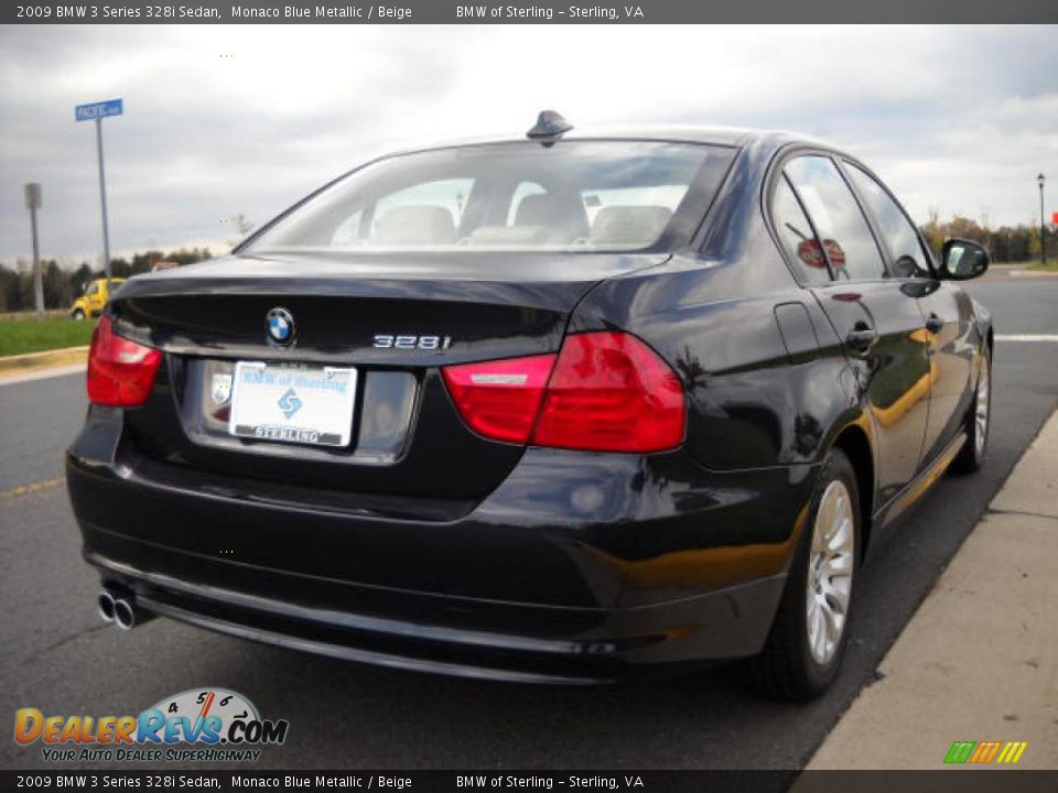 2009 BMW 3 Series 328i Sedan Monaco Blue Metallic / Beige Photo #5