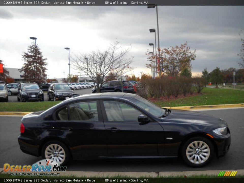 2009 BMW 3 Series 328i Sedan Monaco Blue Metallic / Beige Photo #6