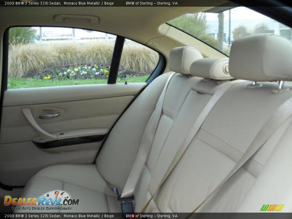 2009 BMW 3 Series 328i Sedan Monaco Blue Metallic / Beige Photo #12