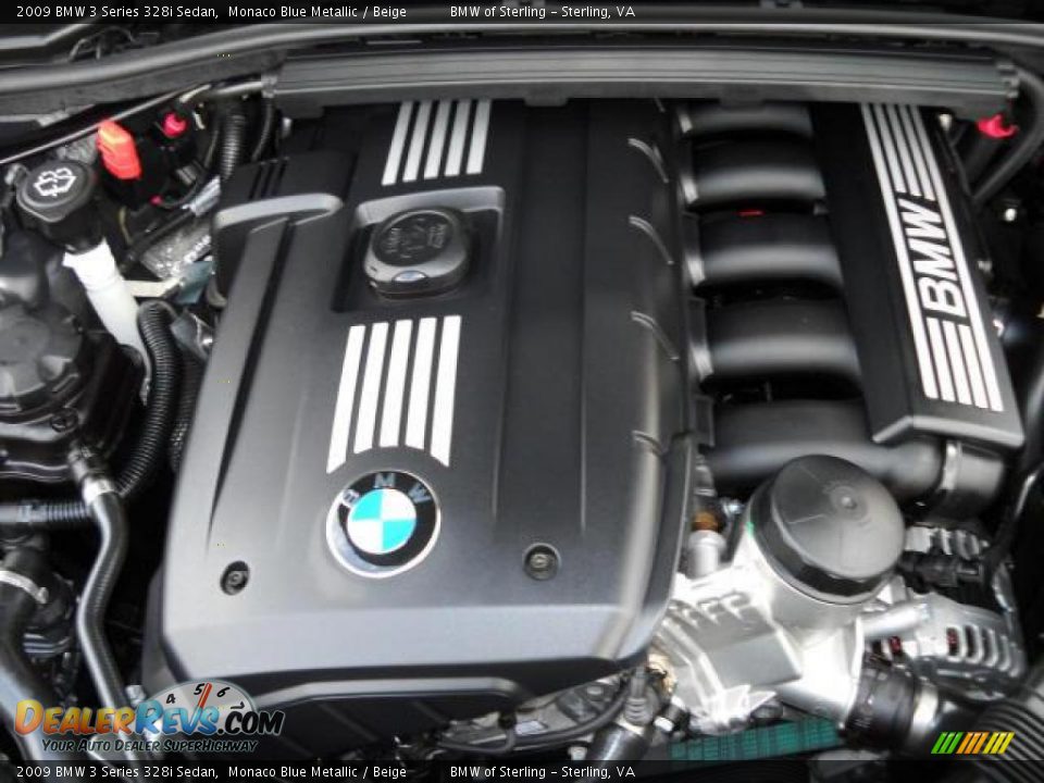 2009 BMW 3 Series 328i Sedan Monaco Blue Metallic / Beige Photo #14