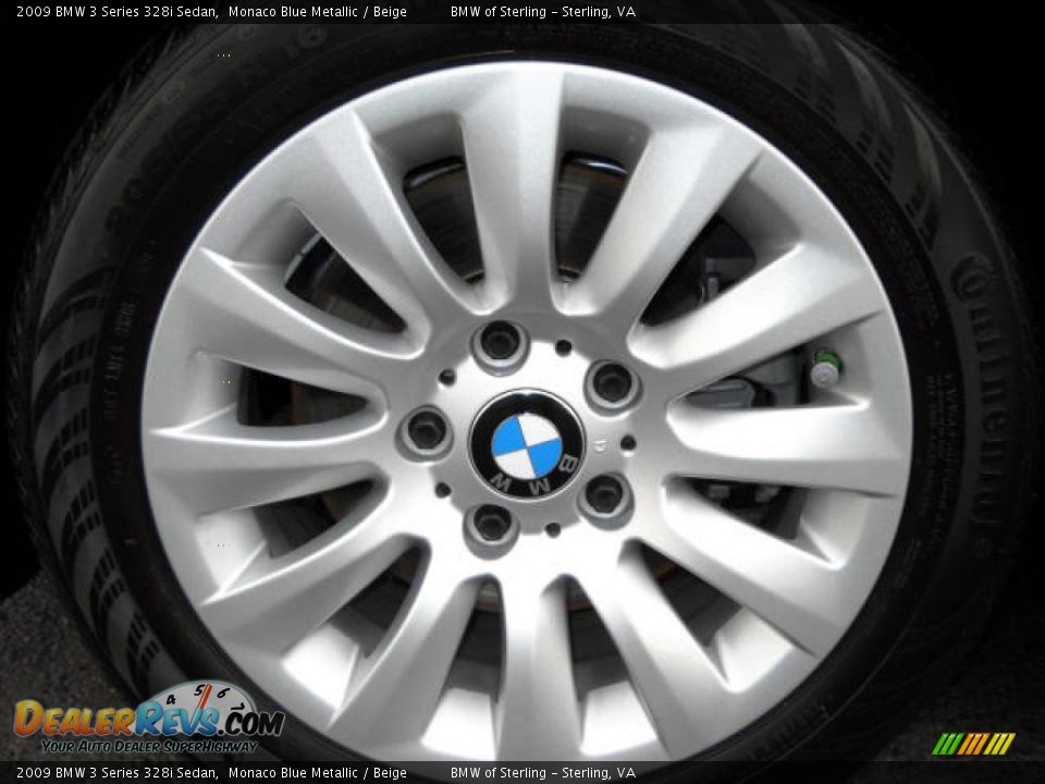 2009 BMW 3 Series 328i Sedan Monaco Blue Metallic / Beige Photo #15