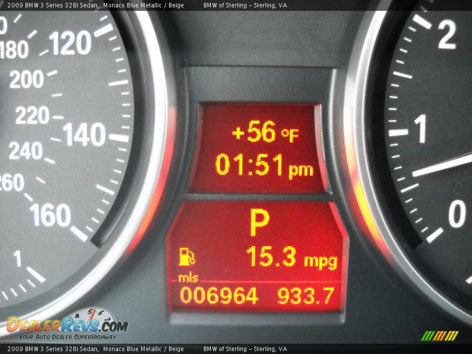 2009 BMW 3 Series 328i Sedan Monaco Blue Metallic / Beige Photo #16