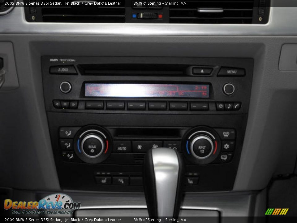 2009 BMW 3 Series 335i Sedan Jet Black / Grey Dakota Leather Photo #11