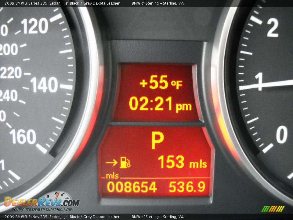 2009 BMW 3 Series 335i Sedan Jet Black / Grey Dakota Leather Photo #16