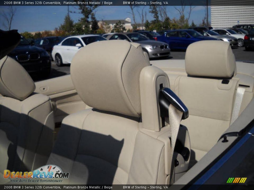 2008 BMW 3 Series 328i Convertible Platinum Bronze Metallic / Beige Photo #13