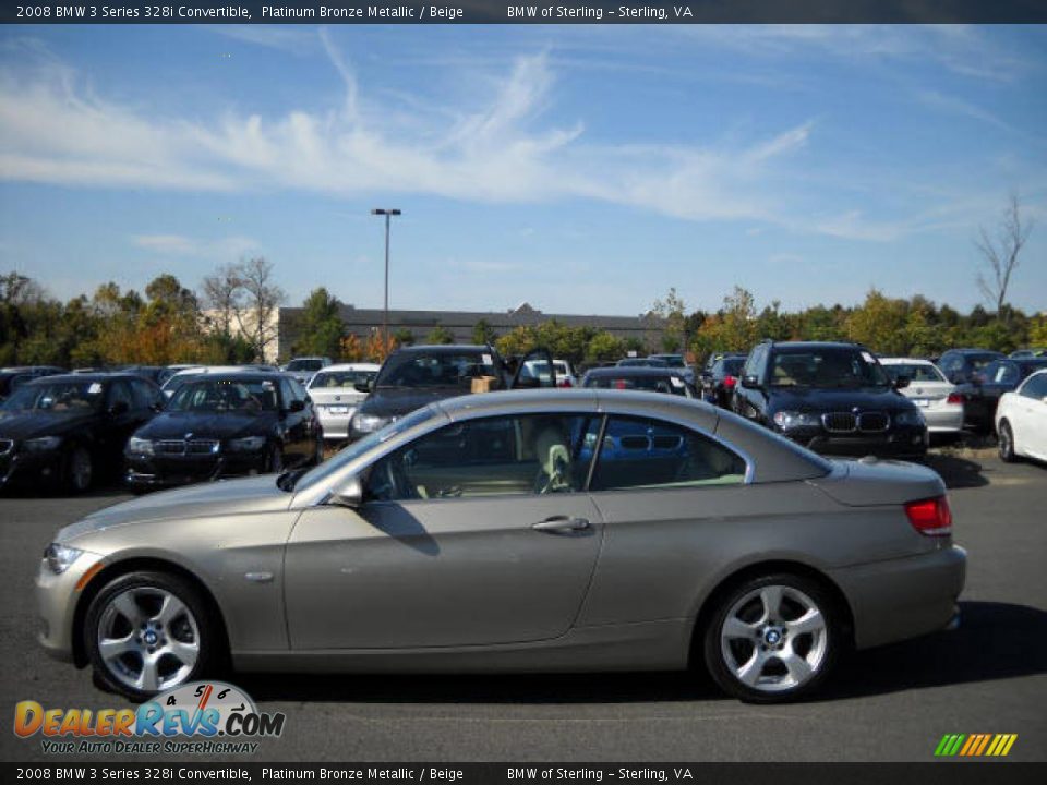 2008 BMW 3 Series 328i Convertible Platinum Bronze Metallic / Beige Photo #15
