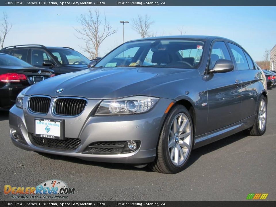 2009 BMW 3 Series 328i Sedan Space Grey Metallic / Black Photo #1