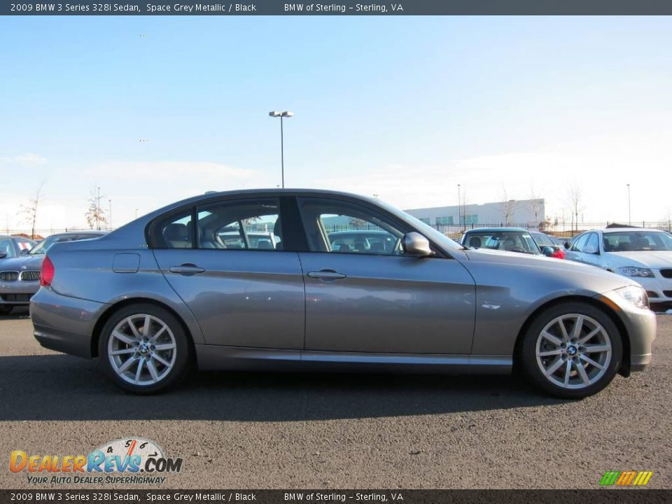 2009 BMW 3 Series 328i Sedan Space Grey Metallic / Black Photo #8