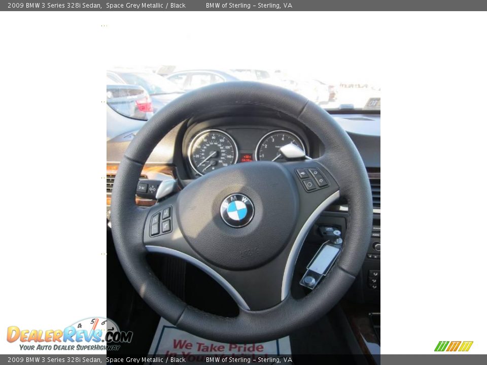 2009 BMW 3 Series 328i Sedan Space Grey Metallic / Black Photo #11